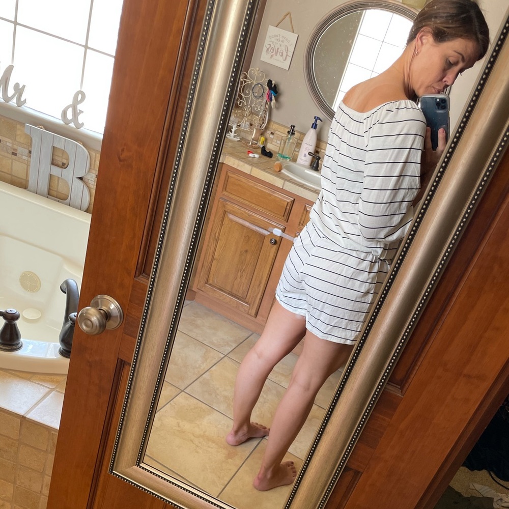 Casual Striped Romper